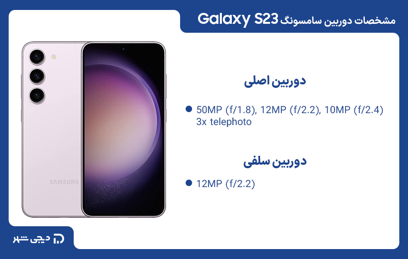 مشخصات دوربین سامسونگ Galaxy S23